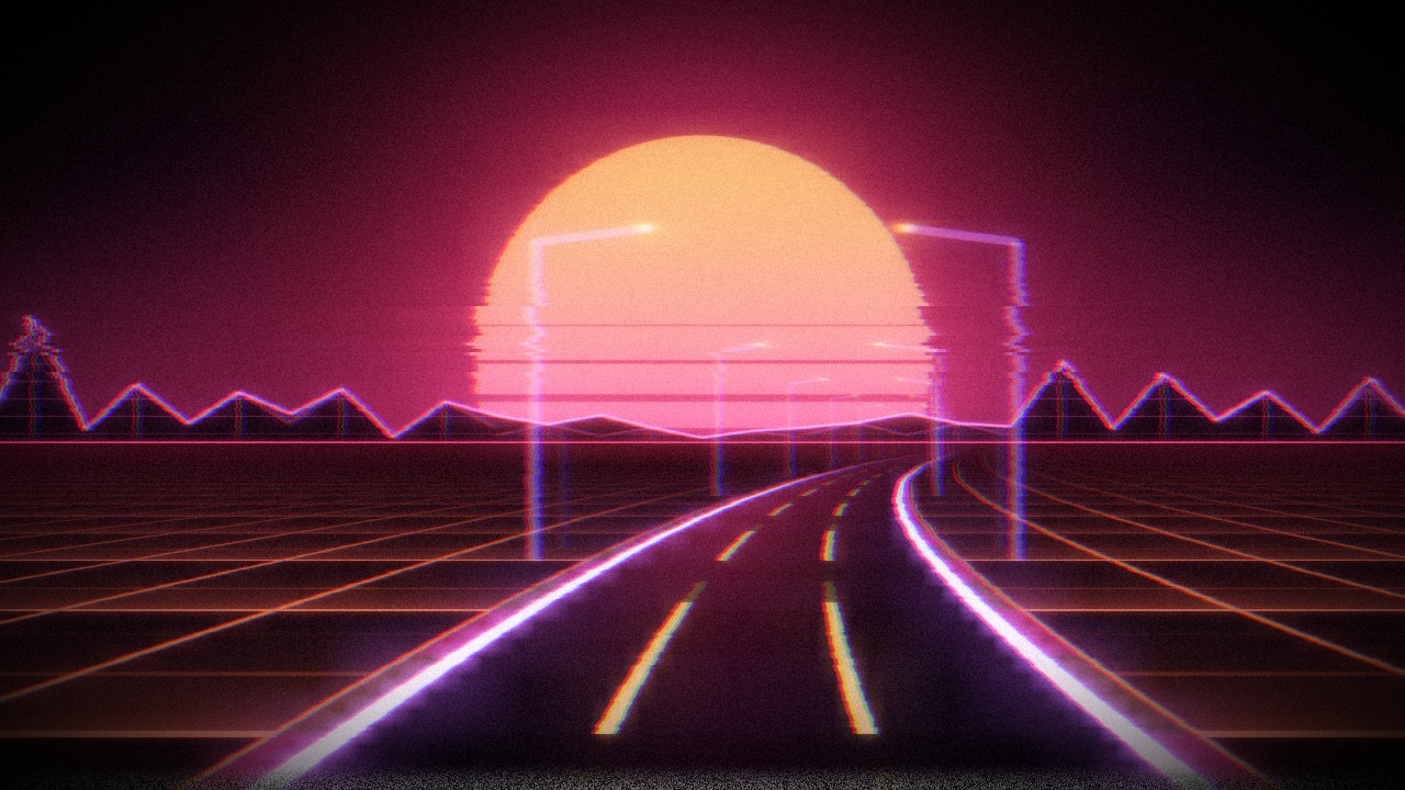 Glowfi's Outrun scene