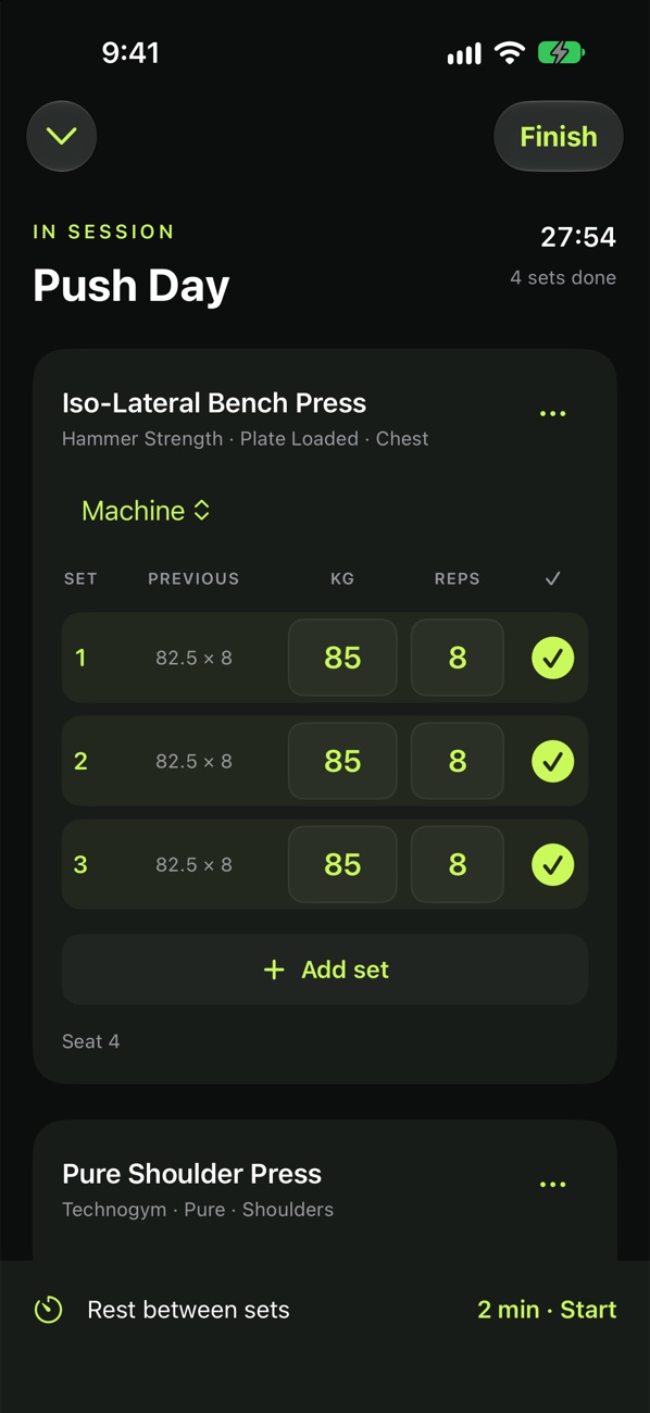 Strong Enough mid-session